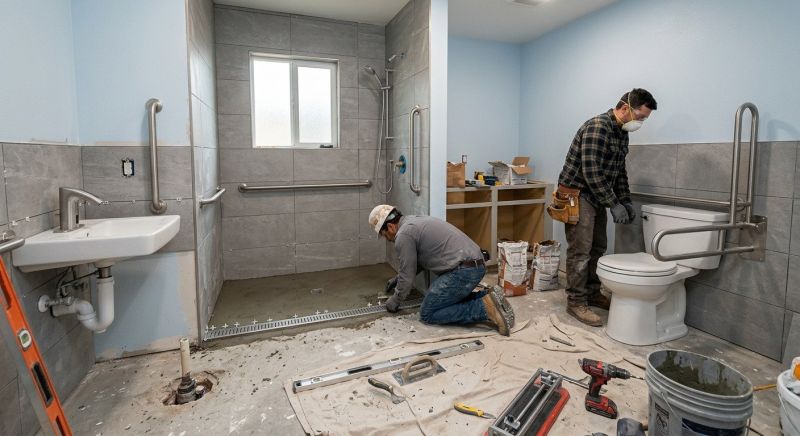 Handicap Bathroom Installation